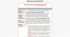 Desktop Screenshot of hausarbeiten-referate.de